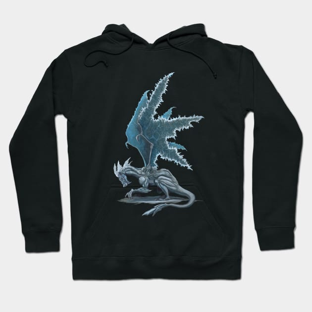 Ice Dragon Hoodie by zawackiart